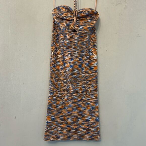 American Eagle Outfitters multicolored strapless dress Size S New - Picture 1 of 8